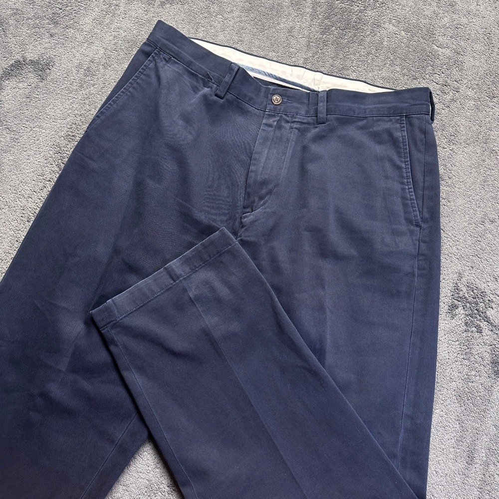 Polo Ralph Lauren Chino Pants Mens 34x30 Navy Blue Classic Fit Cotton Twill